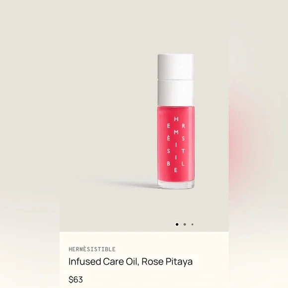Hermès Paris Infused Lip Care Oil in Rose Pitaya. 0.28 fl oz. - Picture 2 of 3